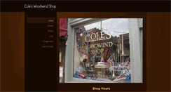 Desktop Screenshot of coleswoodwind.com